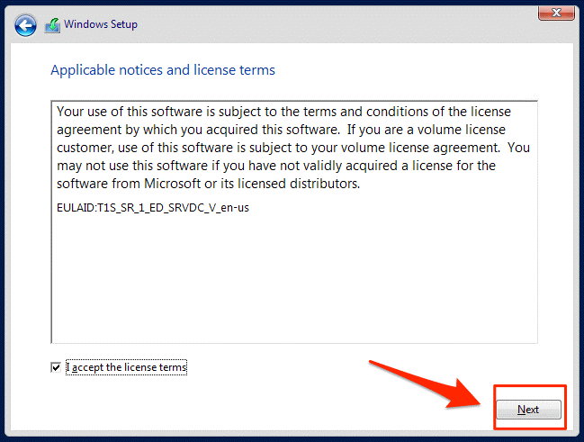 Cài đặt windows server 2016 – 4